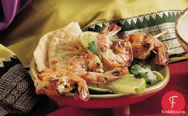 मैरिनेटेड ग्रिल्ड झींगा (तंदूरी झिंगा)