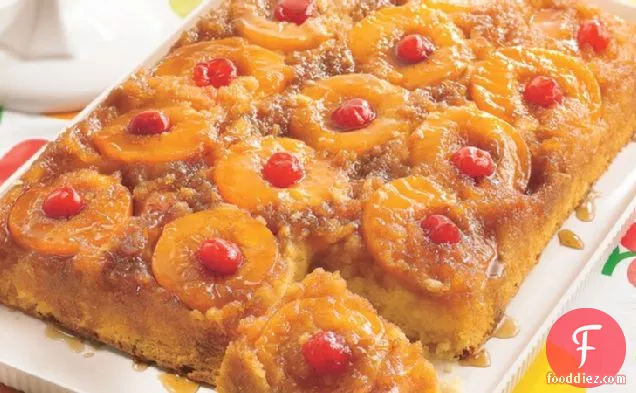 Peachy Pineapple Upside-Down Cake