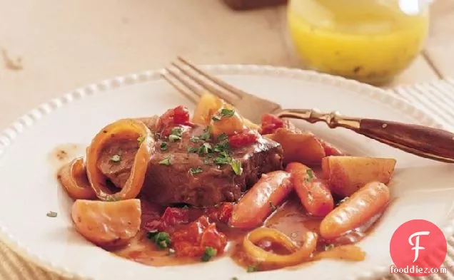 Slow-Cooker Swiss Steak and Veggies