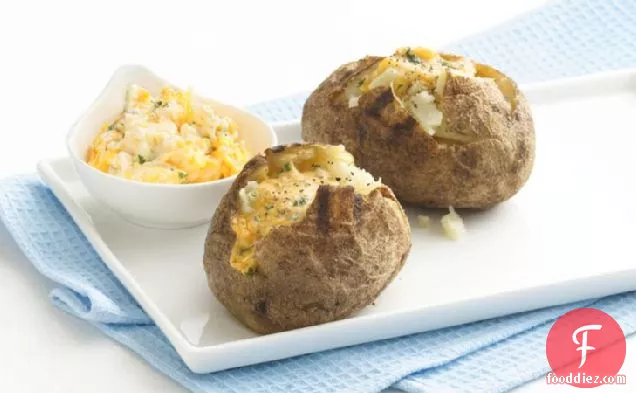 Easy Grilled Baked Potatoes