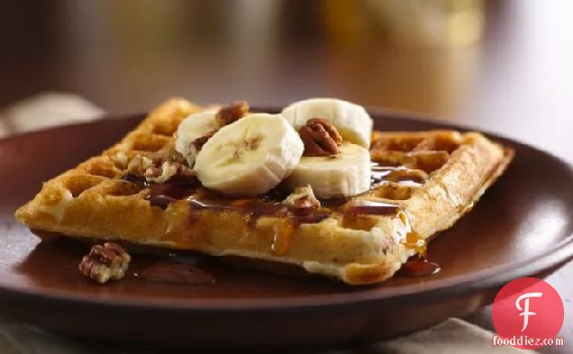 Gluten-Free Banana Pecan Waffles