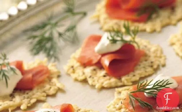 Parmesan Rounds with Lox