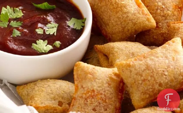 Spicy Barbecue Dip and Pizza Rolls