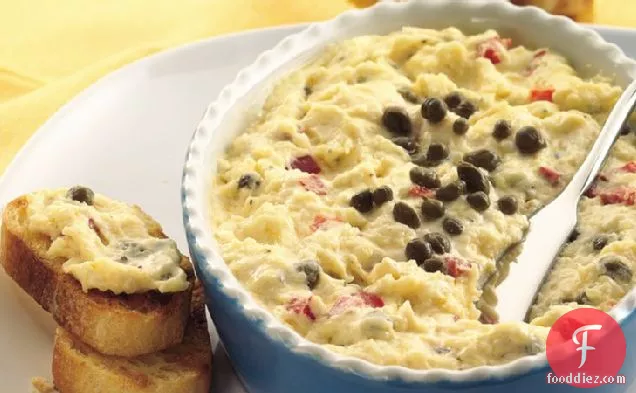 Tangy Hot Cheese and Caper Spread