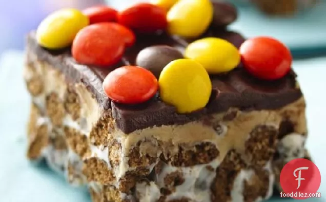 Peanut Butter-Filled Chocolate Cereal Bars