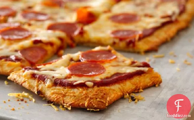 Parmesan Crusted Pepperoni Pizza