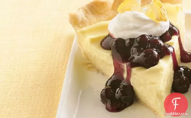 Lemon Cream Cheese-Blueberry Pie