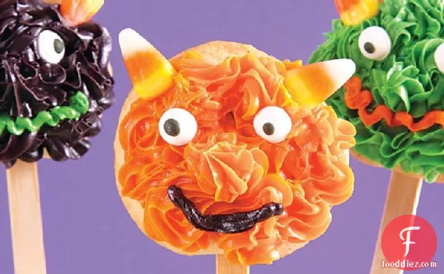 Silly Monster Cookie Pops