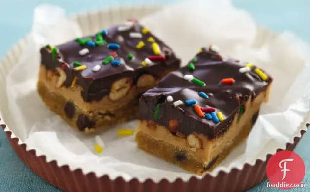 Creamy Peanut Butter Filled Bars