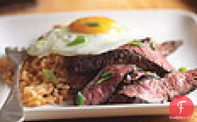 स्टेक और अंडे कोरियाई शैली