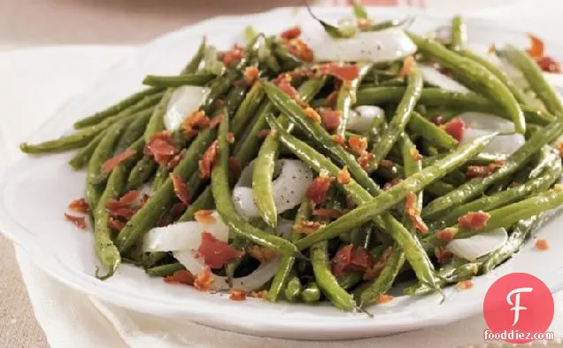 Roasted Green Beans with Pancetta