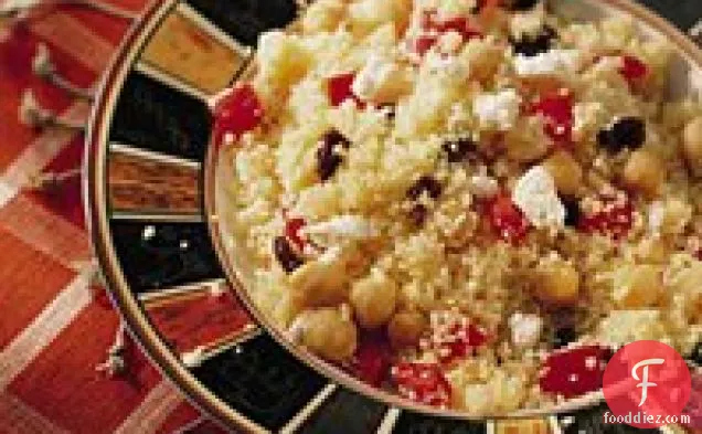 Mediterranean Couscous and Beans