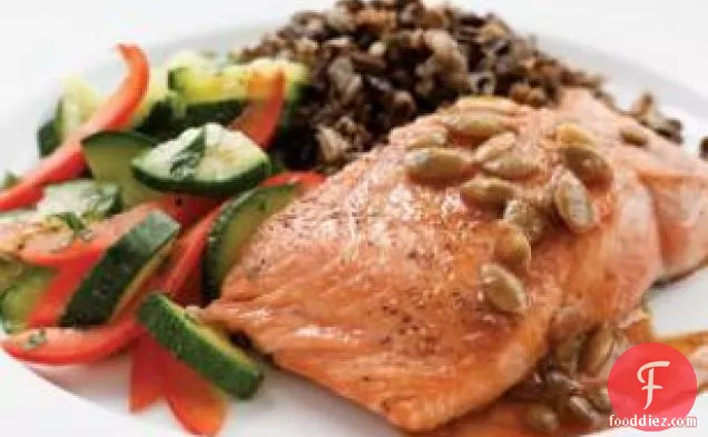 Salmon With Pepita-lime Butter