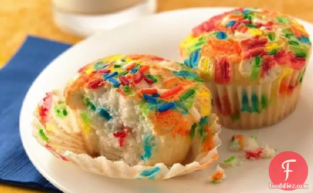 Tie-Dyed Cupcakes