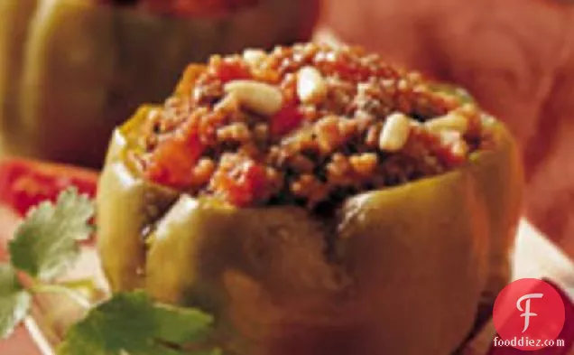 Slow-Cooker Couscous-Stuffed Peppers (Cooking for 2)