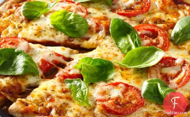 Gluten-Free Tomato and Mozzarella Pizza