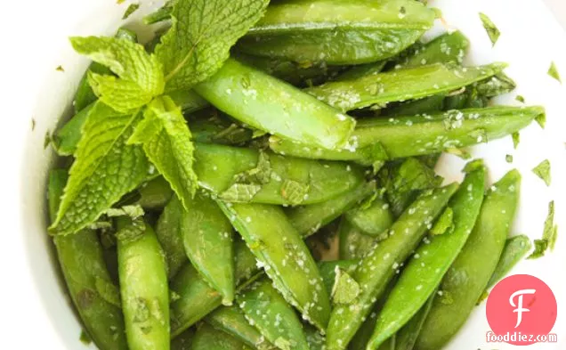 Snap Peas With Mint