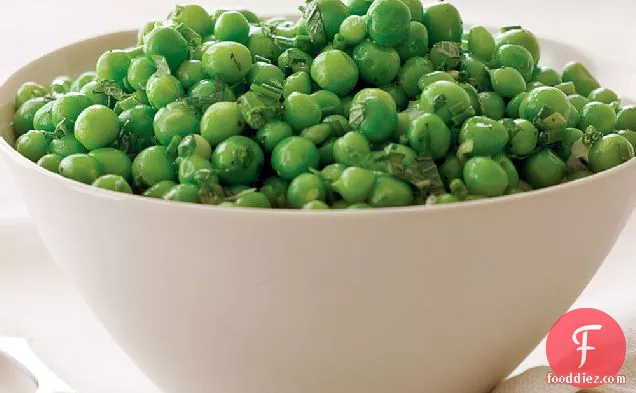 Fresh Peas with Mint and Green Onions