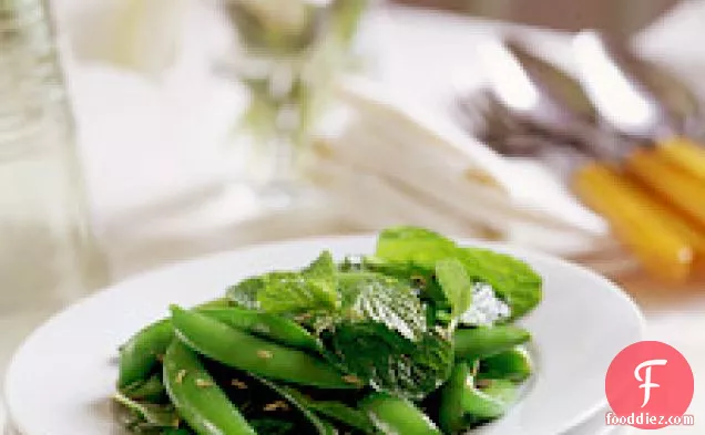 Sugar Snap Peas With Mint