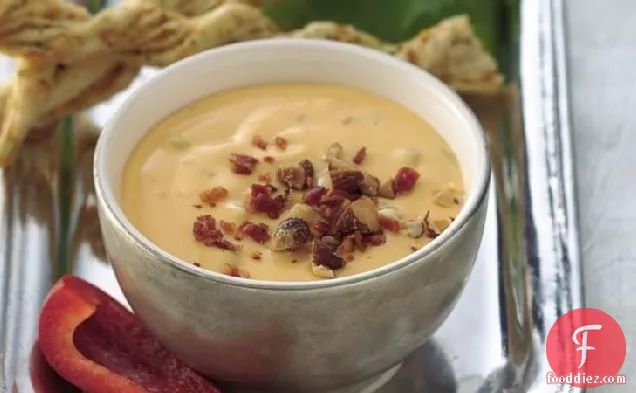 Smoked Almond, Cheddar and Bacon Dip