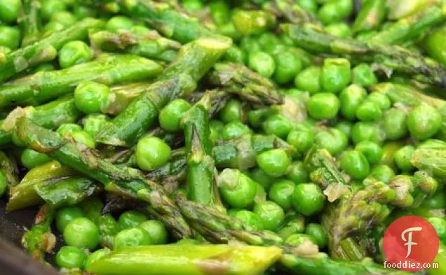 Sautéed Asparagus And Peas