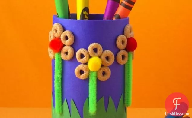 Flower Power Crayon Holder