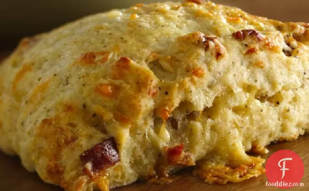 Twice-Peppered Bacon and Buttermilk Scones with Gouda
