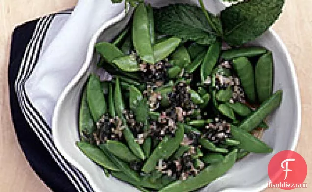 Sugar Snap Peas With Mint Dressing