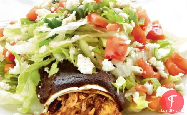 Chicken Mole Enchiladas Supreme