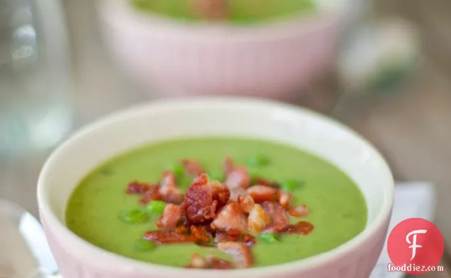 Pea, Mint And Pancetta Soup