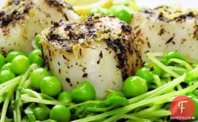 Scallops And Sweet Peas Recipe