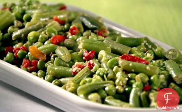 Garlicky Green Beans and Peas