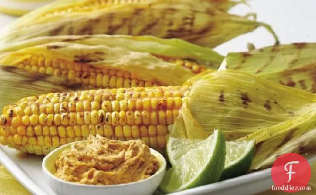 Grilled Corn with Chile-Lime Spread