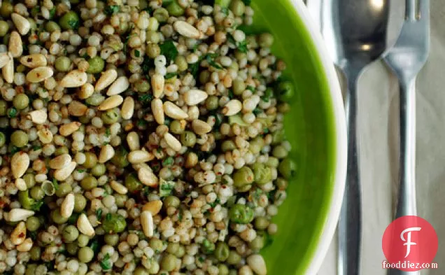 Giant Couscous, Peas And Broccoli