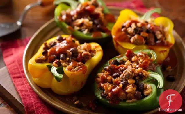 Quick and Easy Italian Stuffed Peppers