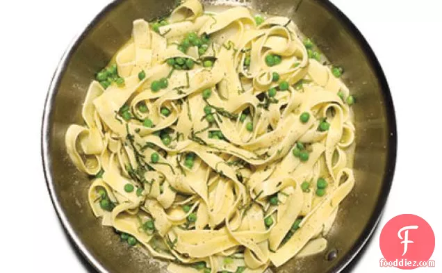 Fettuccine With Peas And Mint