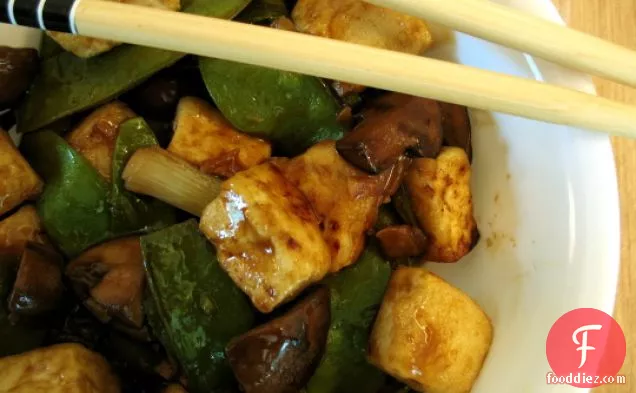 Tofu Stir-fry With Snow Peas And Mushrooms
