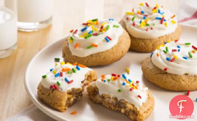 Snickers™-Stuffed Peanut Butter Cookies