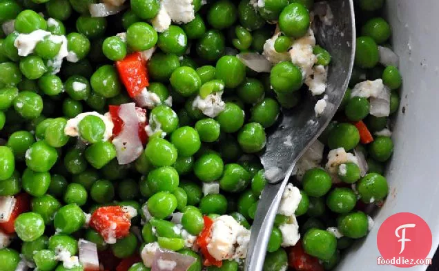 Spring Pea, Pepper & Goat Cheese Salad
