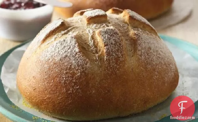 Easy No-Knead Wheat Bread