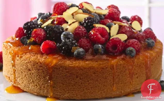 Fruit-Topped Almond Cake