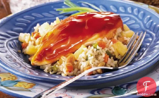 Chicken with Pineapple and Brown Rice