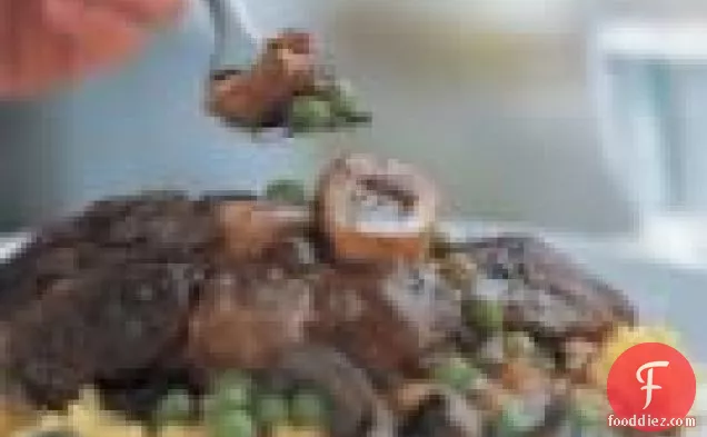 Osso Buco With Mushrooms & Peas