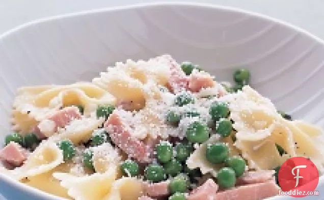 Bow-ties With Peas And Ham