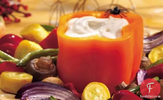 Roasted Vegetables with Spicy Aïoli Dip
