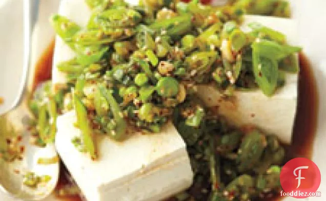 Tofu With Snap Peas And Scallions