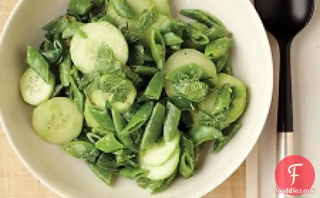 Cucumber And Snap Pea Salad With Mint