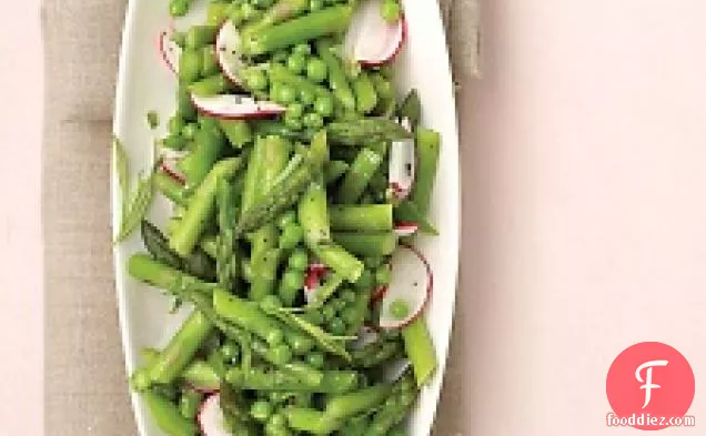 Asparagus, Peas, And Radishes With Fresh Tarragon