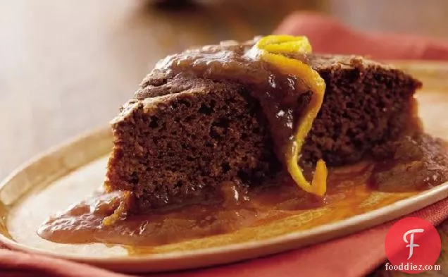 Gingerbread Orange Pudding Cake
