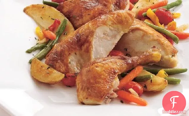 Oven-Roasted Chicken and Vegetables